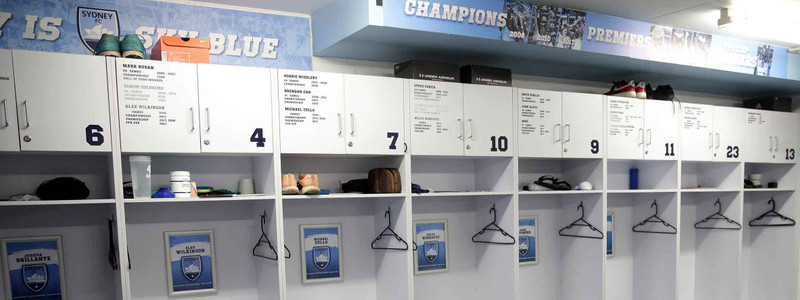 Sydney FC changing rooms